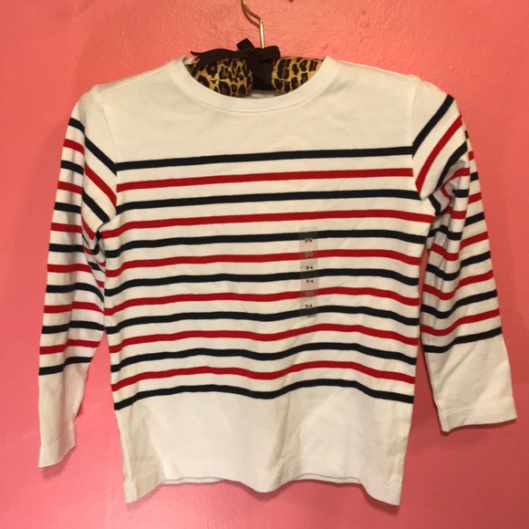 UNIQLO KIDS Striped crew neck long sleeve t-shirt - Picture 1 of 3